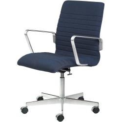 with castors - Rime 781 - low back Oxford - Fritz Hansen