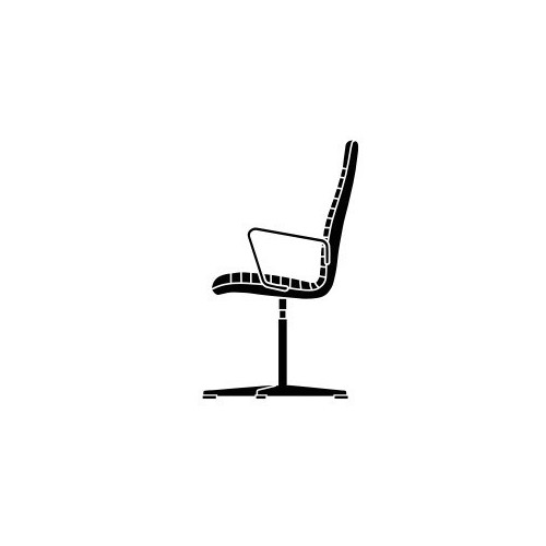 without castors - Rime 781 - medium back Oxford - Fritz Hansen