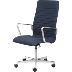 with castors - Rime 781 - medium back Oxford - Fritz Hansen