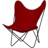 cerise - structure noire - fauteuil AA Butterfly