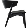 black Victory Sørensen leather + black oak - Sibast 7 lounge chair