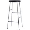 H75 - black oak + chromed steel - Cornet bar stool - HAY