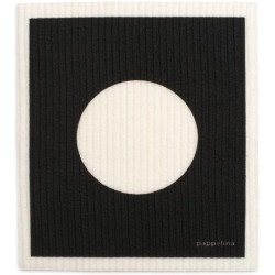 black - Vera - dish cloth - Pappelina