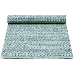 36x80cm - azur blue metallic / pale turquoise - Svea table runner - Pappelina