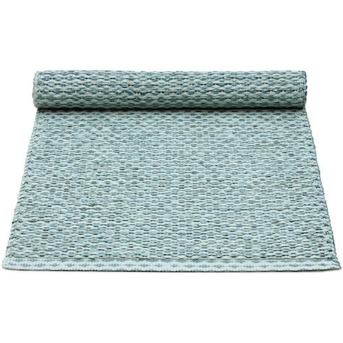 36x80cm - azur blue metallic / pale turquoise - Svea table runner - Pappelina