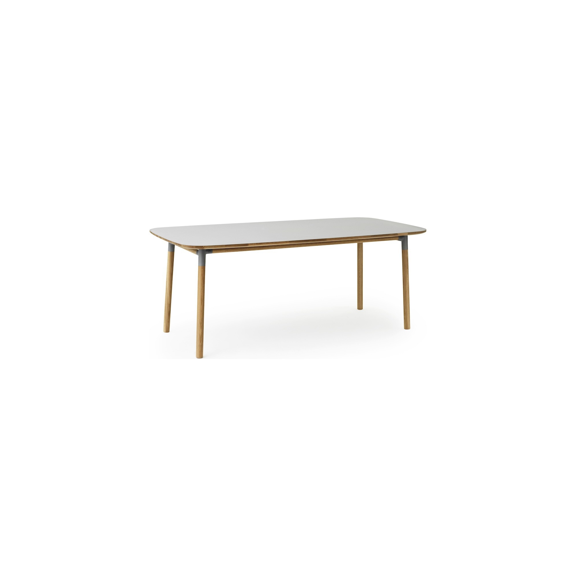 grey linoleum/oak - 95x200cm - Form table - Normann Copenhagen