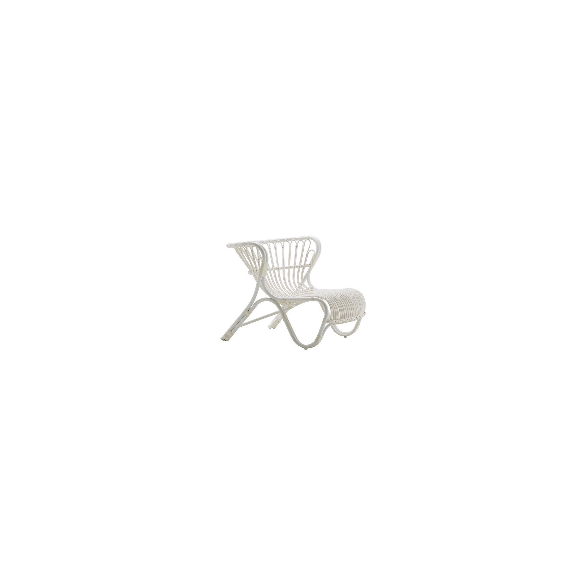 Fox easy chair – white aluminium – outdoor version – Sika Design