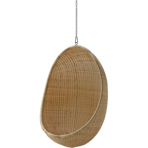 hanging Egg chair – natural aluminium – outdoor version – Sika Design