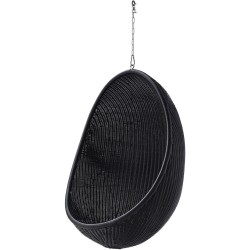 hanging Egg chair – black aluminium – outdoor version – Sika Design