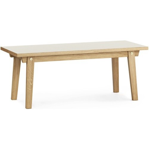 crème - 42x100cm - table basse Slice - Normann Copenhagen