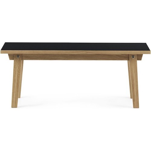 black - 42x100cm - Slice coffee table - Normann Copenhagen