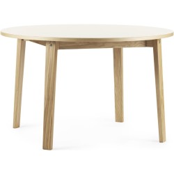 creme - Ø120cm - round dining Slice table - Normann Copenhagen