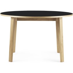 black - Ø120cm - round dining Slice table - Normann Copenhagen