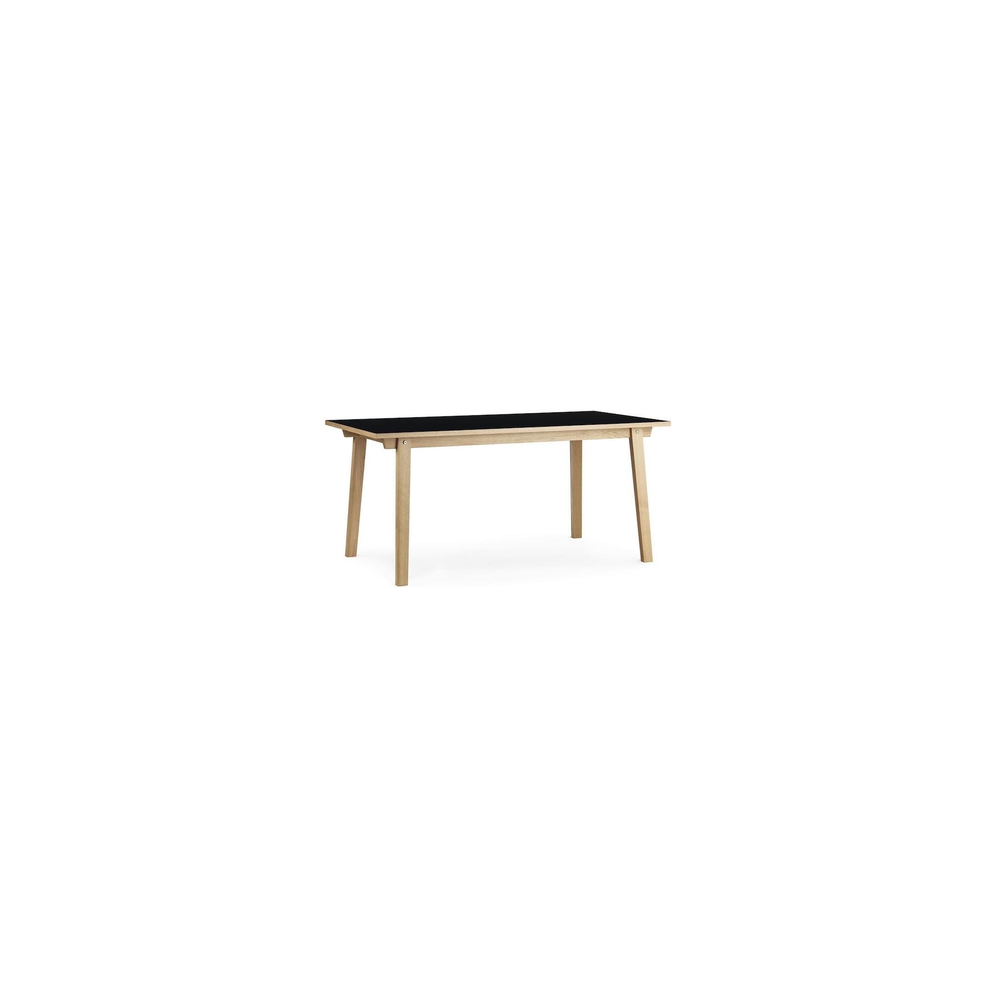 black - 84x160cm - rectangular dining Slice table - Normann Copenhagen