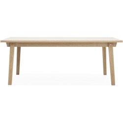 chêne - 90x200cm - table rectangulaire Slice - Normann Copenhagen