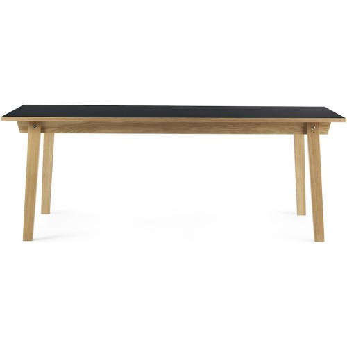 black - 90x200cm - rectangular dining Slice table - Normann Copenhagen