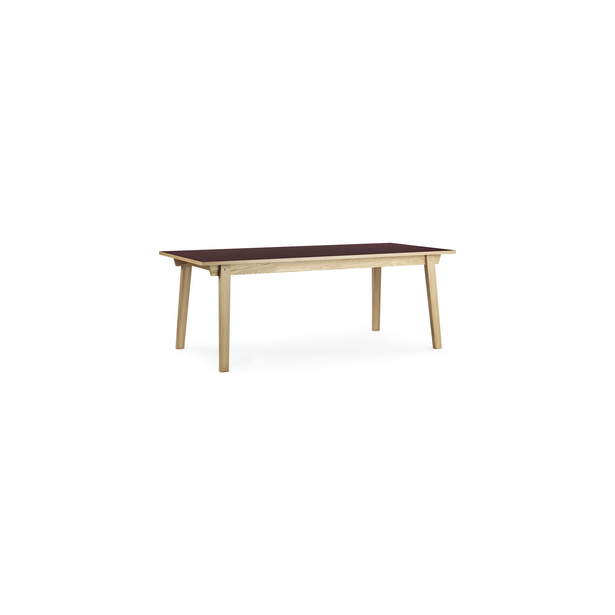 Burgundy - 90x200cm - rectangular dining Slice table - Normann Copenhagen