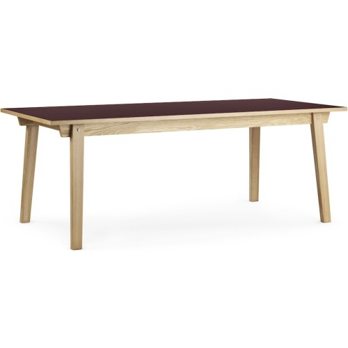 Burgundy - 90x200cm - rectangular dining Slice table - Normann Copenhagen