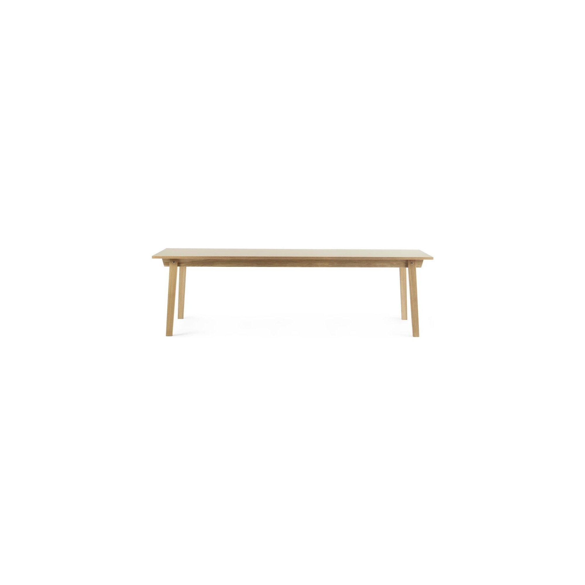 creme - 90x250cm - rectangular dining Slice table - Normann Copenhagen