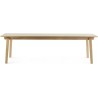 creme - 90x250cm - rectangular dining Slice table - Normann Copenhagen