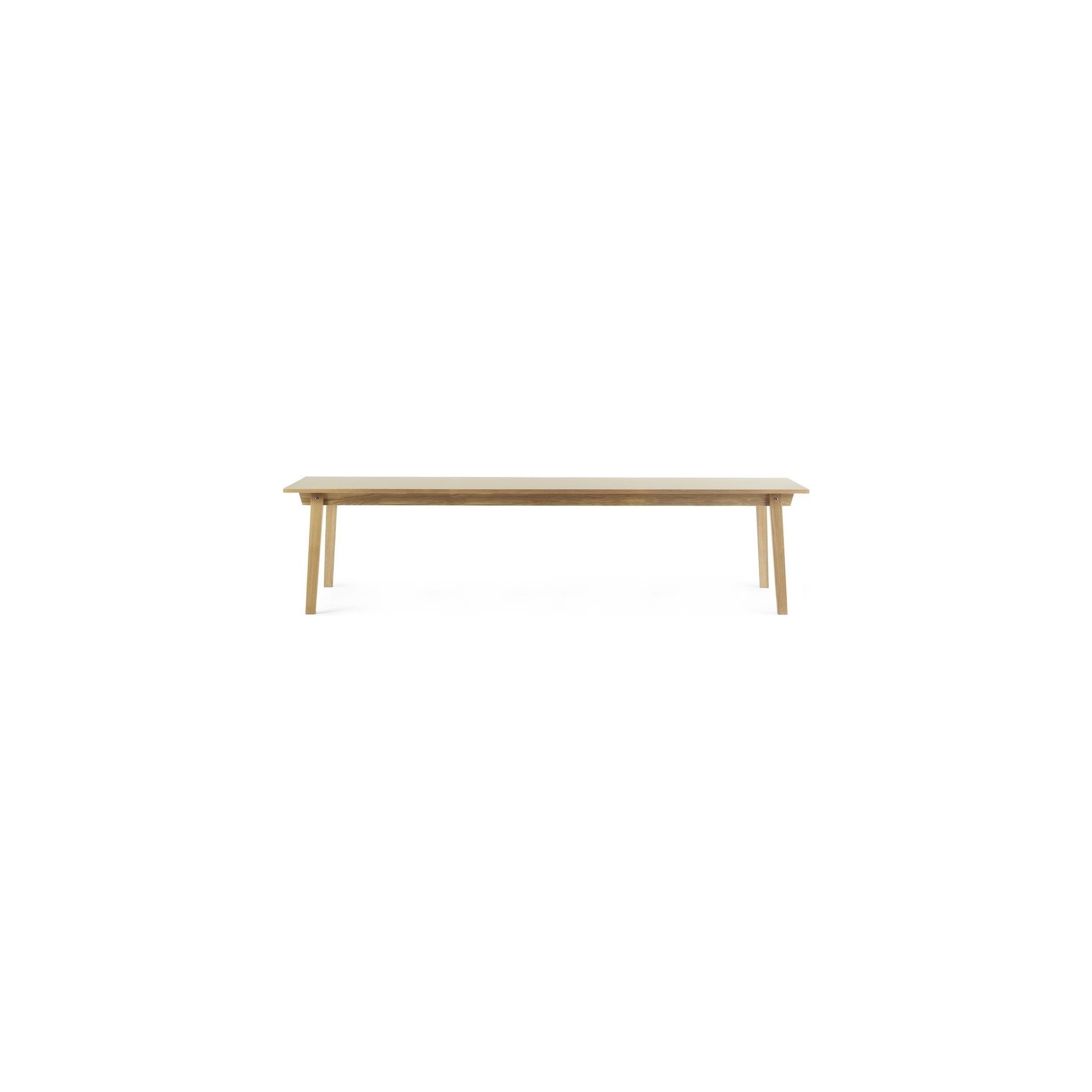 cream - 90x300cm - rectangular dining Slice table - Normann Copenhagen