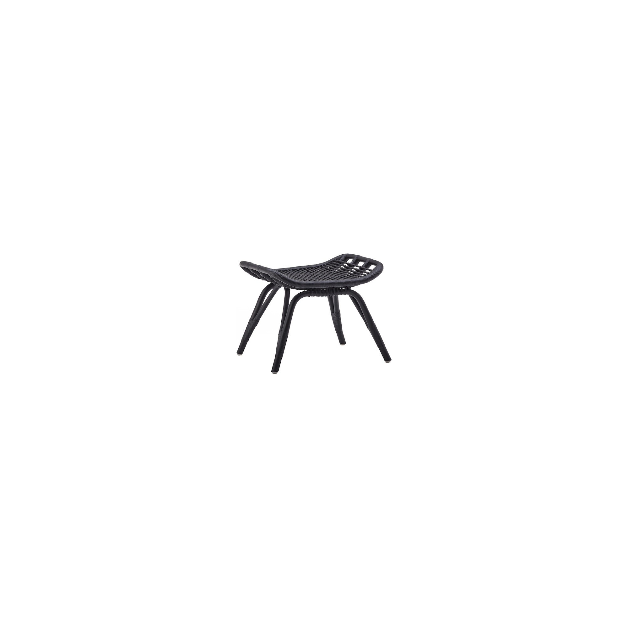 Monet footstool – black – indoor version – Sika Design