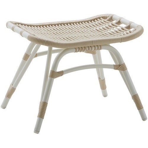 Monet footstool – white aluminium – outdoor version – Sika Design