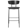 H64cm - noir / gris foncé - tabouret de bar Herman rembourré - Ferm Living