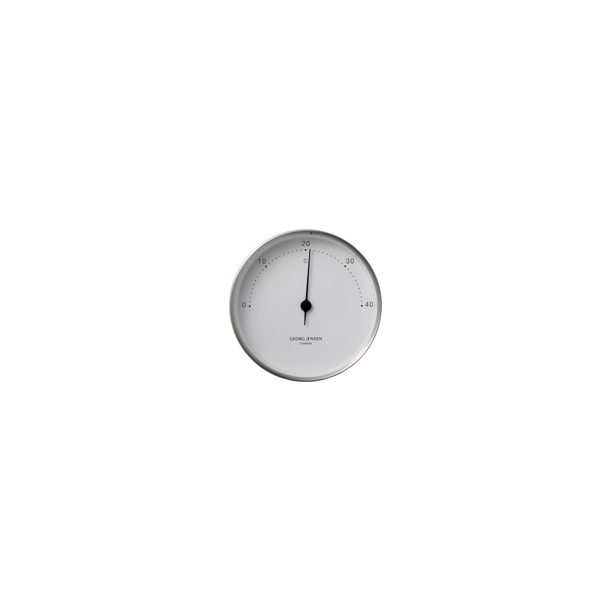 Ø10cm - stainless steel, white dial - Koppel thermometer