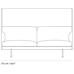 2 places - Outline Highback - Muuto