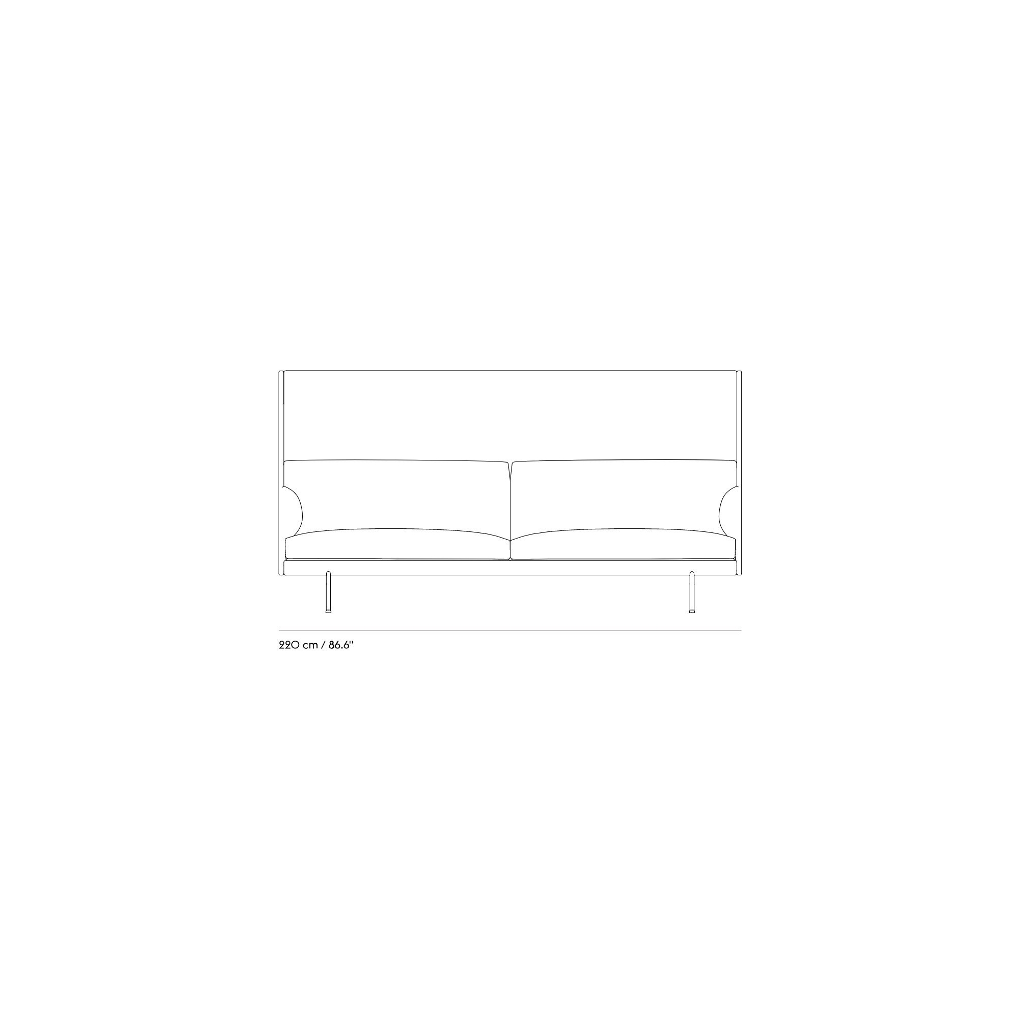 3 places - Outline Highback - Muuto