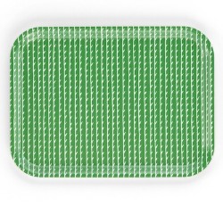 27x20cm - green, white - Rivi Tray - Artek