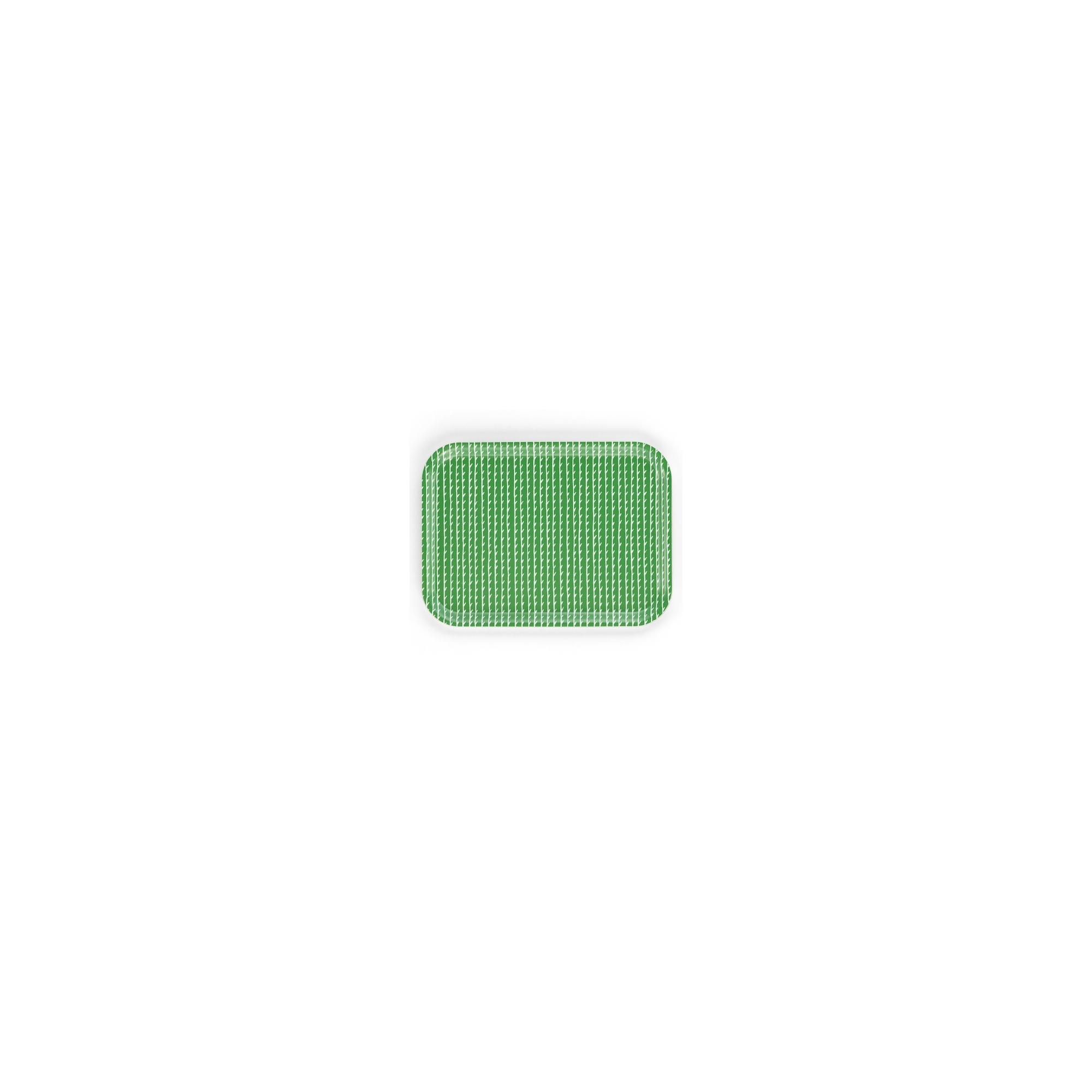 27x20cm - green, white - Rivi Tray - Artek