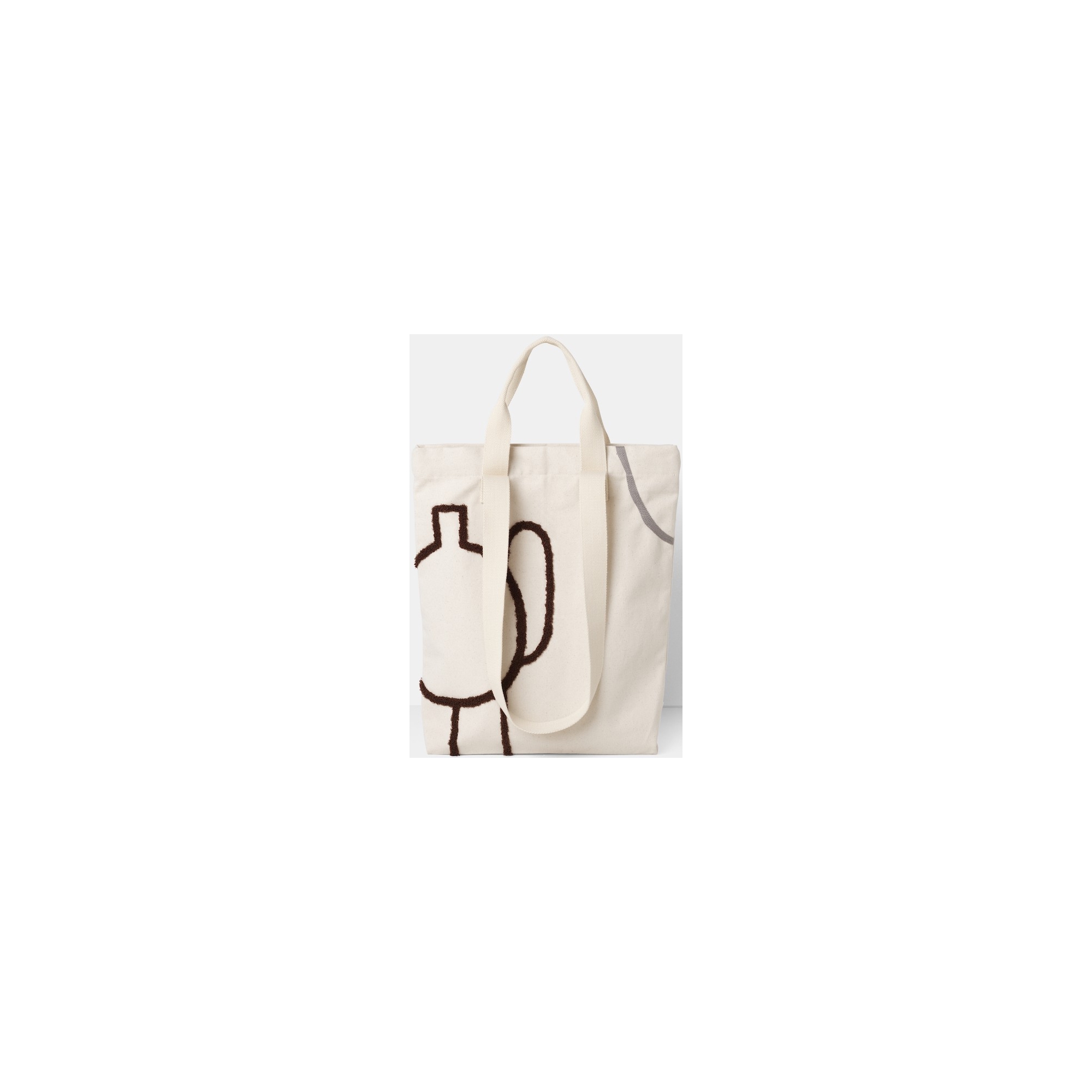 SOLD OUT brown grey - Mirage tote bag - Ferm Living