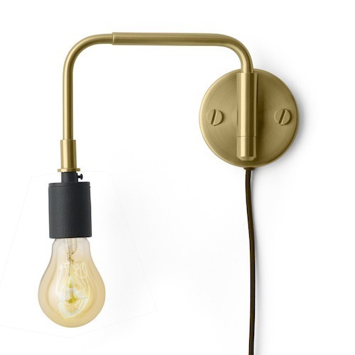 brass - Staple wall lamp - Tribeca - Audo Copenhagen