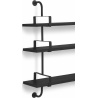 black stained ash - 3 shelves - Biblio-Démon - Gubi