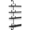 black stained ash - 4 shelves - Biblio-Démon - Gubi