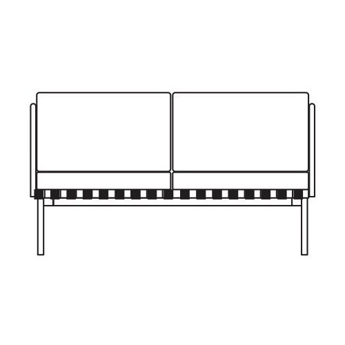 2 accoudoirs - coussin carré - canapé Grid - Petite Friture