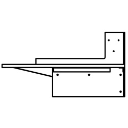 droite - bureau-console Gras 217 - Le Mobilier de Gras - Plug & Work - DCW éditions