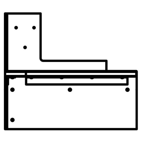 gauche - table de nuit Gras 217 - Le Mobilier de Gras - Plug & Dream - DCW éditions