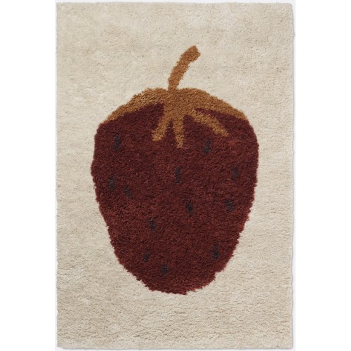 petit - fraise - tapis tufté Fruiticana - Ferm Living