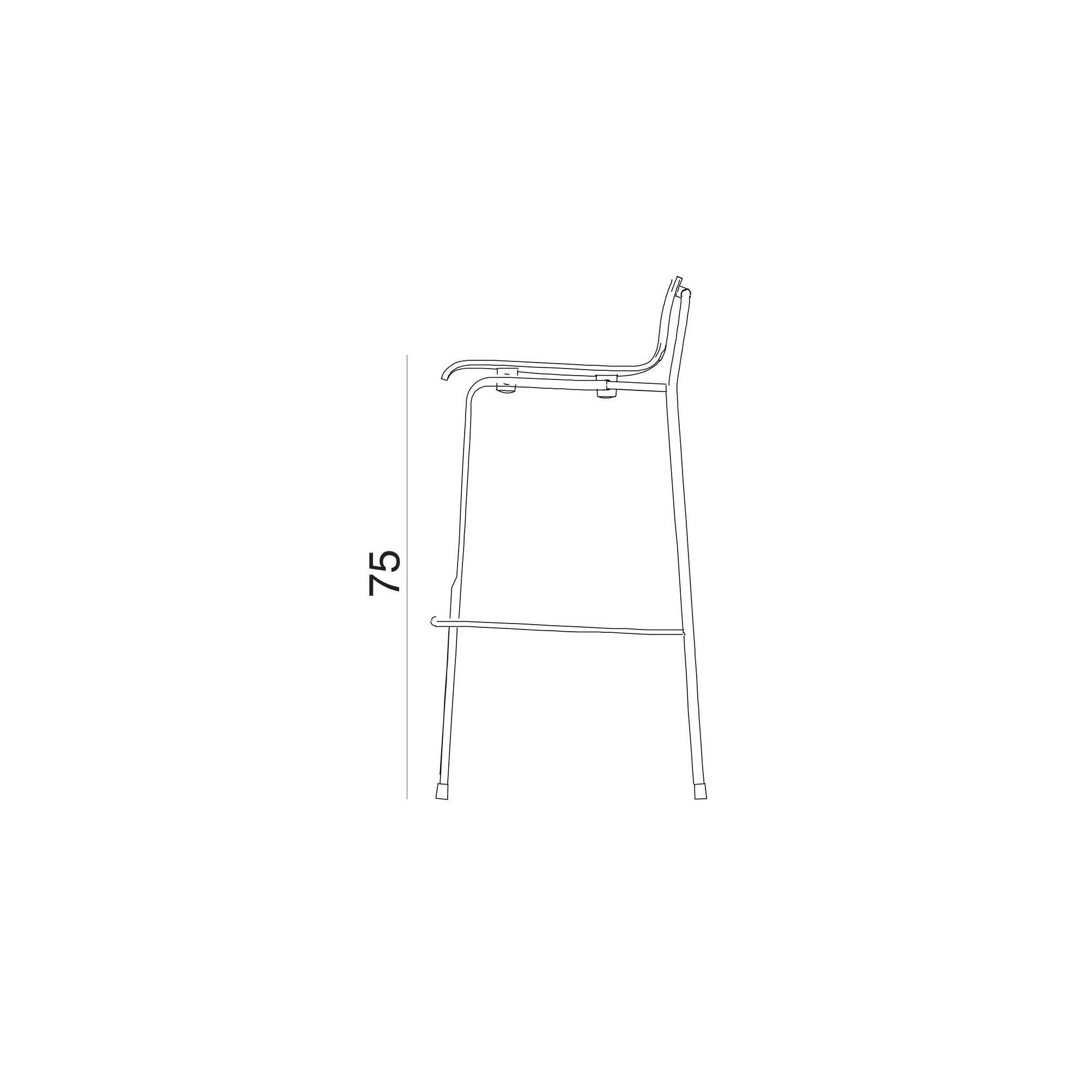 H75cm - tabouret Studio - Normann Copenhagen