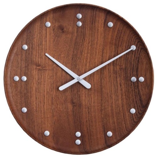 Ø35cm – FJ Clock – Teak - Architectmade