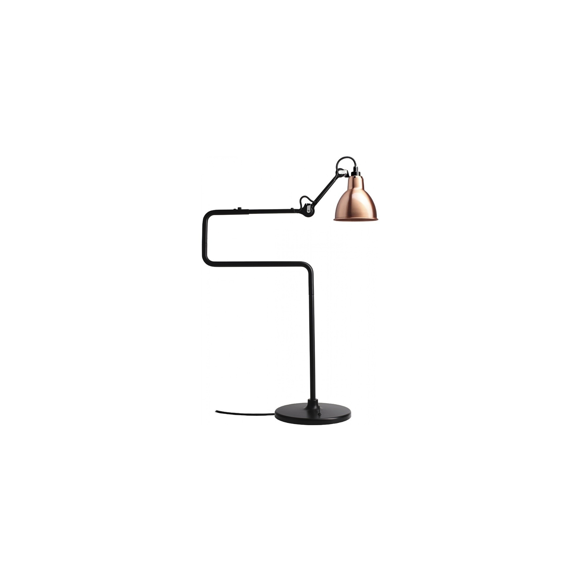 noir / rond cuivre - Gras 317 - lampe de table - DCW éditions