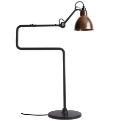 black / raw copper round - Gras 317 - table lamp - DCW éditions