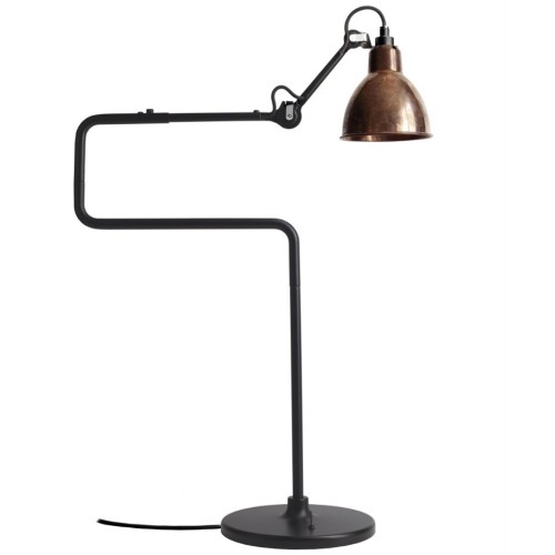 noir / rond cuivre brut - Gras 317 - lampe de table - DCW éditions