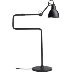 noir / rond noir, intérieur cuivre - Gras 317 - lampe de table - DCW éditions