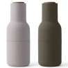 hunting green, beige / walnut lid - set of 2 Bottle Grinders - Audo Copenhagen