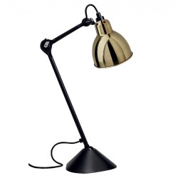 noir / rond laiton - Gras 205 - lampe de table - DCW éditions