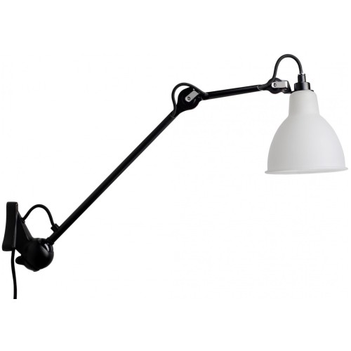 black / round polycarbonate - Gras 222 - wall lamp - DCW éditions